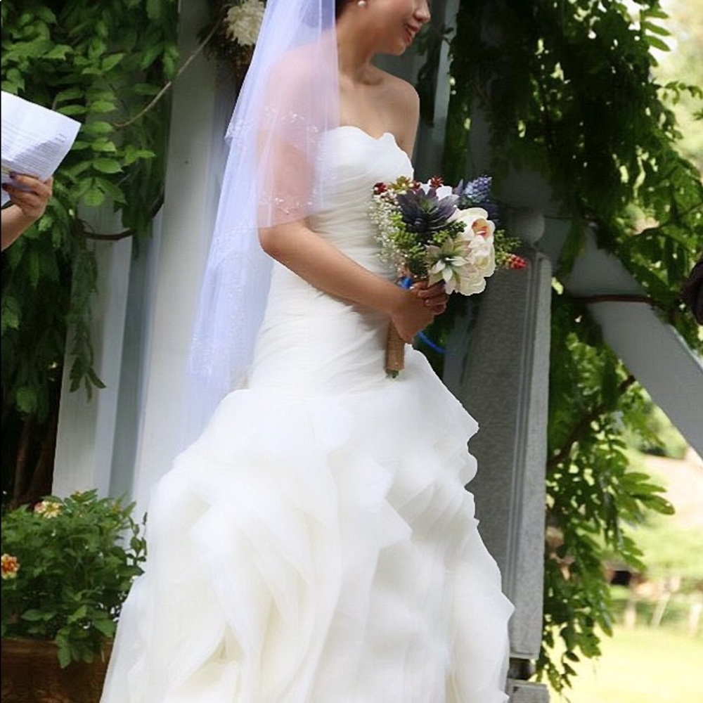 Wedding dress with corset back